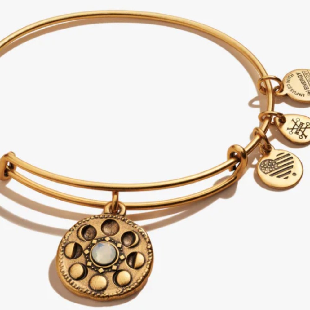 Moon Phase Charm Bangle